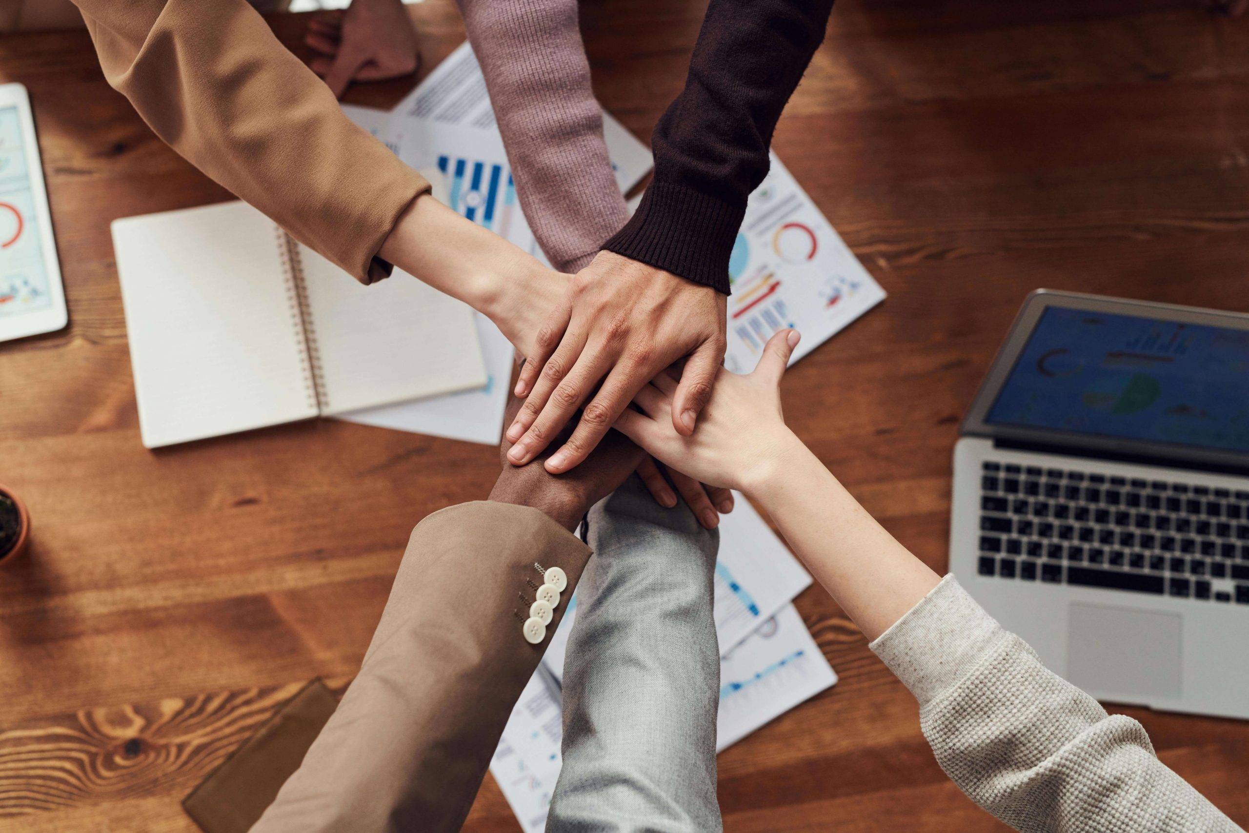 Team Collaborating in a Workplace