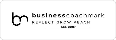 Logo for businesscoachmark, a leading plumbing business coach in Sydney, featuring "bm" initials, the text "businesscoachmark," the tagline "REFLECT GROW REACH," and "EST. 2007" on a white background.