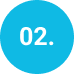 Blue circle with the number 02 in white.