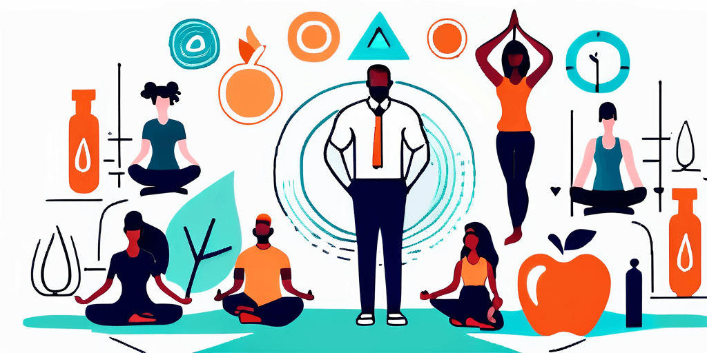 Yoga wellness illustration