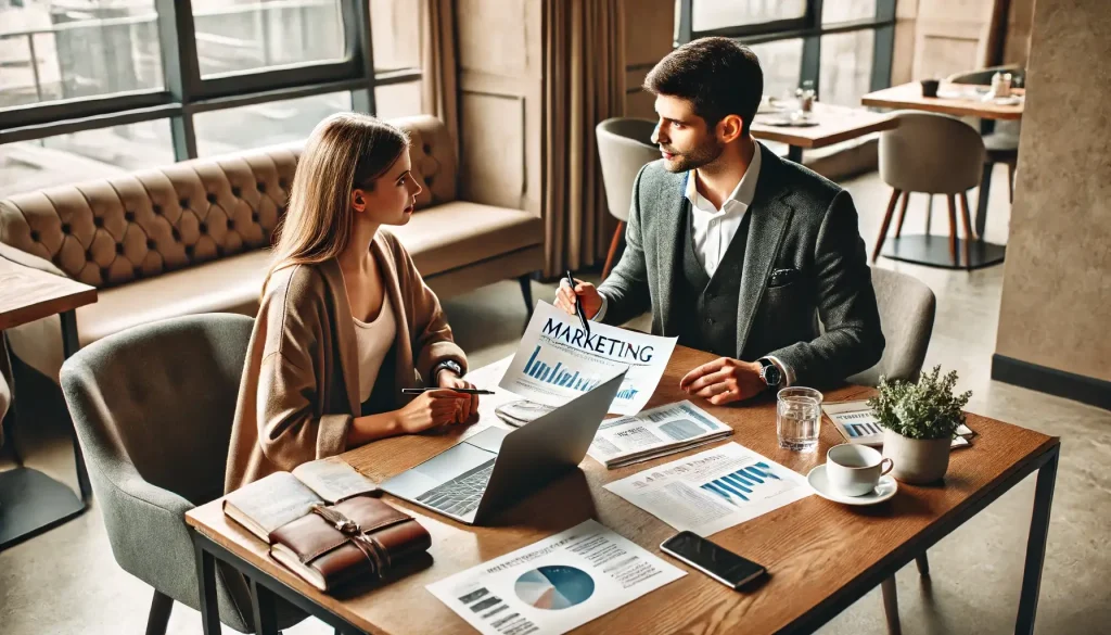 Business Colleagues Analyzing Documents