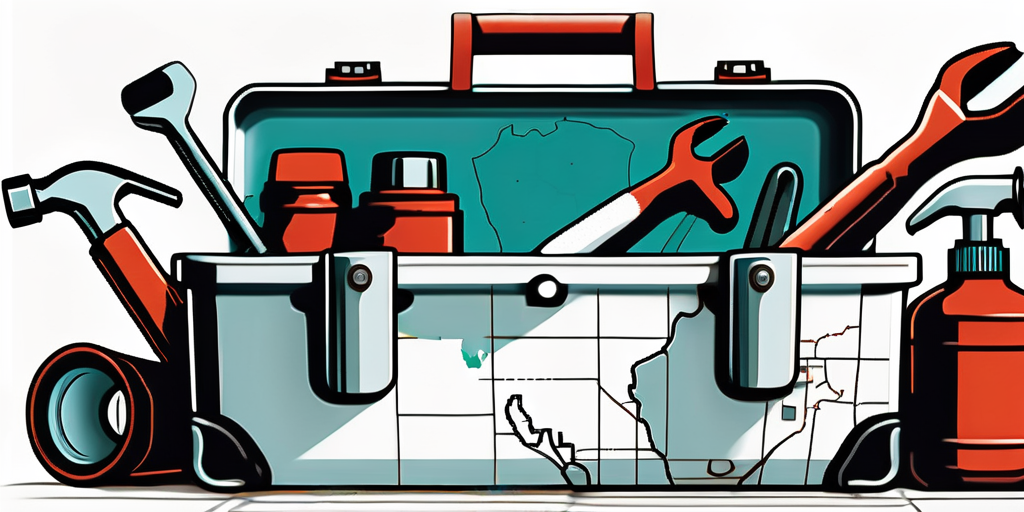 A toolbox filled with tools, perfect for a plumber.