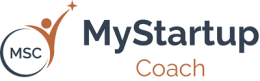 MyStartup Coach logo with MSC initials inside a circle and a stylized figure reaching for a star, next to the text "MyStartup Coach"—perfect for an ecommerce business coach Melbourne professionals trust.