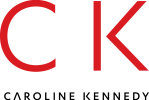 Large red letters "C" and "K" above the name "Caroline Kennedy," entrepreneur coach Brisbane, in black capital letters on a light background.