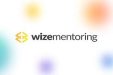 Wizementoring logo with yellow abstract icon on the left and the text "wizementoring" in black and gray, representing business coaching for accountants, set on a white background with blurry colored spots.